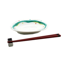 Load image into Gallery viewer, Kutani Yaki Hand-painted Kutani ware, Western-style Tableware 18cm oval dish with a polka-dot design