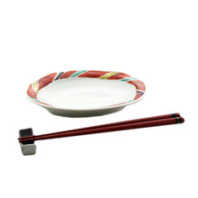 Load image into Gallery viewer, Kutani Yaki Ware, Hand-painted Japanese and Western Tableware, 6" Oval Dish with Madou Design