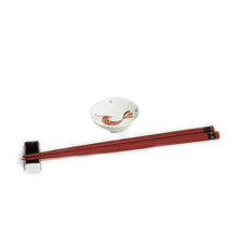 Load image into Gallery viewer, Bean dish Mukou red bird patterned