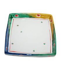 Load image into Gallery viewer, Kutani Yaki Hand-painted Kutani ware of Western-style tableware 18cm dish with footed marble design