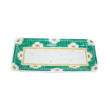 Load image into Gallery viewer, Kutani Yaki Ware Hand-Drawn Tableware for Western Countries 24cm slim dish with White Plum Design