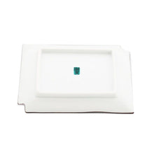 Load image into Gallery viewer, Kutani Yaki Hand-painted Kutani ware of Japanese and Western Tableware 15cm long dish with checkered pattern (green)