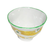 Load image into Gallery viewer, Kutani Yaki hand-drawn, Japanese foodware, tea bowl (Small) with white flower pattern