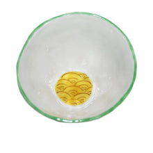 Load image into Gallery viewer, Kutani Yaki hand-drawn, Japanese foodware, tea bowl (Small) with white flower pattern