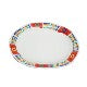 Load image into Gallery viewer, Kutani Yaki Hand-painted Kutani Ware 18cm Oval Dish with Mexican Design