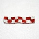 Load image into Gallery viewer, Kutani Yaki Hand-painted Japanese and Western Tableware, Checkered pattern (Red) Chopstick rest