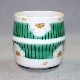 Load image into Gallery viewer, Kutani Yaki Ware Hand-Drawn Japanese and Western Tableware Teacup with White Plum Design
