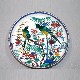 Load image into Gallery viewer, Kutani Yaki Hand-painted Kutani ware 24cm decorative dish with a design of Haha bird (Yuzo Yamagishi)