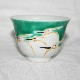 Load image into Gallery viewer, Kutani Yaki ware: Hand-painted Japanese-style and Western-style tableware (Kutani Yaki ware with a classic design of a white heron on a green background)