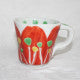 Load image into Gallery viewer, Kutani Yaki Hand-Drawn Japanese & Western Tableware Mug with Hand-Kissed Flower Design