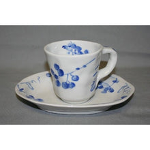 Load image into Gallery viewer, Kutani Yaki  Hand-painted Tableware for Western Countries Hand-painted Cup and Saucer
