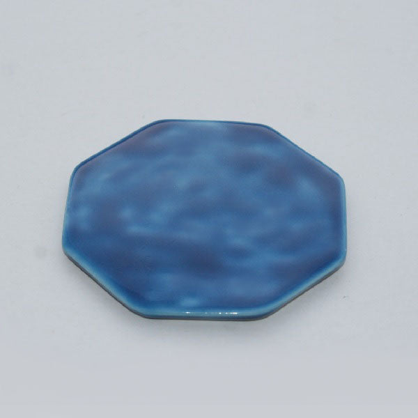 Octagonal incense holder (navy blue)