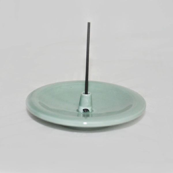Celadon round incense holder