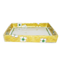 Load image into Gallery viewer, Kutani Yaki Hand-painted Kutani Ware, Western Tableware 18cmPlate with White Flower Design
