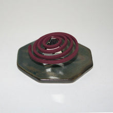 Load image into Gallery viewer, Octagonal incense burner (oil drop tenmoku)
