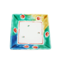 Load image into Gallery viewer, Kutani Yaki Hand-painted Kutani Ware, Western Tableware 9cm Square Dish with Design of Marbles
