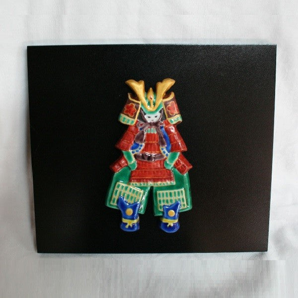 Kutani Yaki Hand-painted Kutani ware of warrior warriors for May dolls