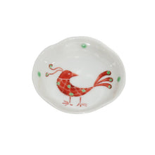 Load image into Gallery viewer, Bean dish Mukou red bird patterned

