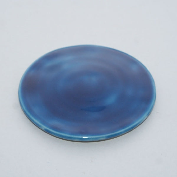 Round incense holder (navy blue)