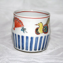 Load image into Gallery viewer, Kutani Yaki Ware Hand-Drawn Japanese &amp; Western Tableware Teacup with Toy Design
