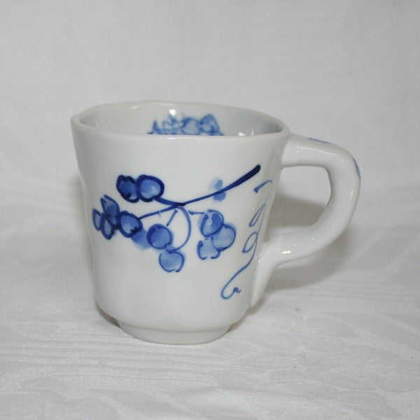 Kutani Yaki Ware Hand-Drawn Japanese & Western Tableware Mug