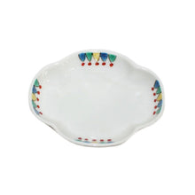 Load image into Gallery viewer, Kutani Yaki  Ware of Western Tableware 9cm Spit-Shaped Dish with Design of Five Triangles
