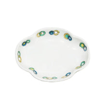 Load image into Gallery viewer, Kutani Yaki Ware of Western Tableware 9cm Spit-Shaped Dish with Ring Design
