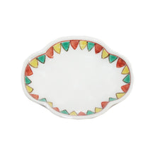 Load image into Gallery viewer, Kutani Yaki Ware of Western Tableware 9cm Spit-Shaped Dish with Triangular Design
