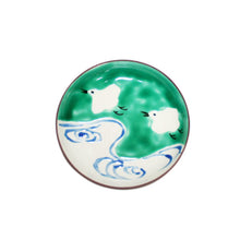Load image into Gallery viewer, Kutani Yaki Hand-painted Kutani ware, Chidori design Medium Dish
