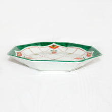 Load image into Gallery viewer, Kutani Yaki Ware of Japan &amp; Western Tableware, Octagonal 24cm Plate with Necklace Design
