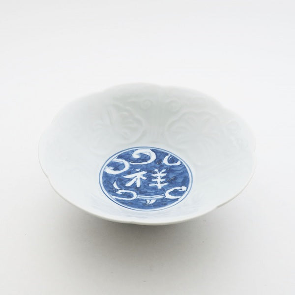 Kutani Yaki Hand-painted Kutani Ware 15cm Bowl with Design of Sho
