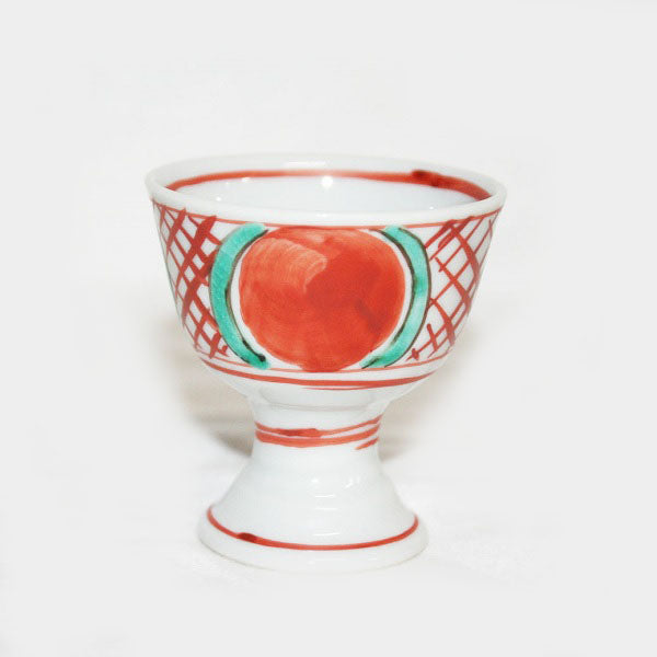 Kutani Yaki ware of Western style, Rosanjin Cup with Round Design