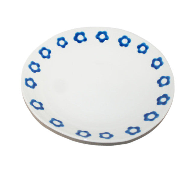 Sanae Original dish Blue flower scattering pattern（φ21ｃｍ）天性浪漫藍花盤 早奈惠設計