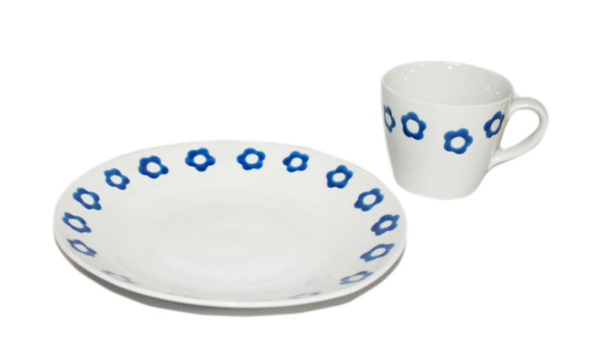 Sanae Original Dish an Cup set Blue flower scattering pattern天性浪漫藍花盤/天性浪漫藍花馬克杯 早奈惠設計