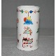 Load image into Gallery viewer, Kutani Yaki Ware Writing Brush Caddy with Design of Hanging Decorations
