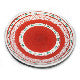 Load image into Gallery viewer, Kutani Yaki Hand-painted Kutani ware Japanese and Western Tableware 21cm dish with small design in red
