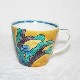 Load image into Gallery viewer, Kutani Yaki ware, Hand-painted Japanese and Western Tableware, Mug with Mannen Blue Design
