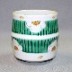 Load image into Gallery viewer, Kutani Yaki Ware Hand-Drawn Japanese and Western Tableware Teacup with White Plum Design
